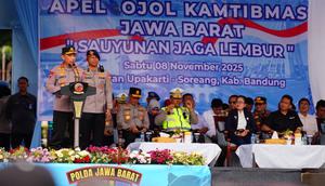 Kapolri Resmikan Ojol Kamtibmas di Jabar (Foto: Ady Anugrahadi/Liputan6.com)