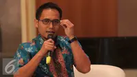 Direktur Riset Core Indonesia Mohammad Faisal saat berdialog diGedung BKPM, Jakarta, Rabu (7/10/2015). Dialog tersebut membahas Investasi untuktenaga kerja.(Liputan6.com/Angga Yuniar)