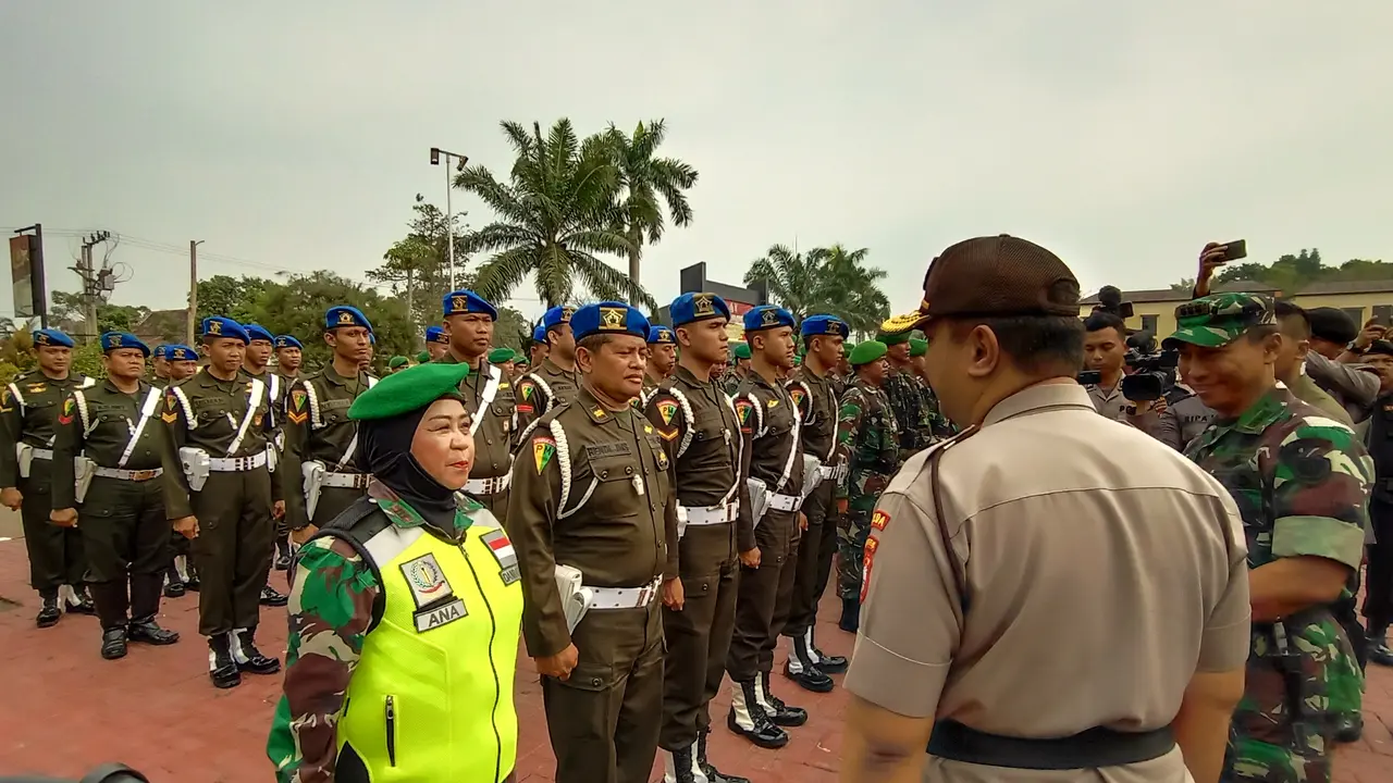 Sebanyak 1.500 personel gabungan dari TNI, Polri, Satpol PP, Dishub hingga BPBD siap berjaga jelang pelantikan presiden dan wakil presiden