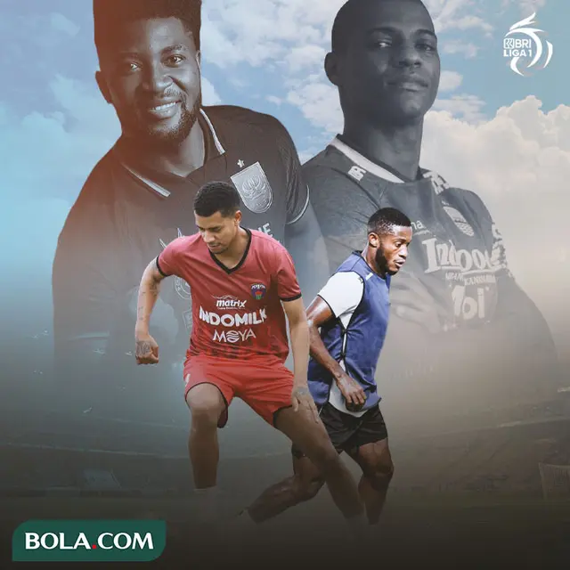 BRI Liga 1 - Ilustrasi Taylon Correa, Chevaughn Walsh, Privat Mbarga, Bruno Cantanhede