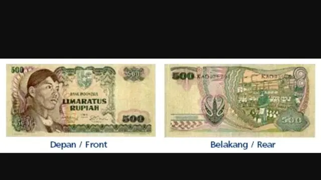 Rp 500/Tahun Emisi 1968 - Sudirman​ (warna hijau). (Foto: BI)