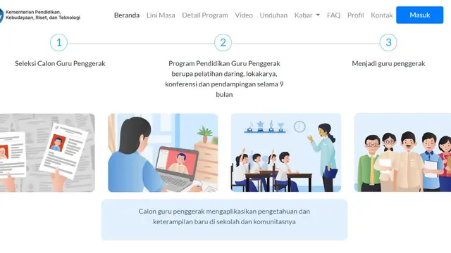 Kemdikbudristek membuka rekrutmen calon pengajar praktik dan calon guru penggerak bagi yang ingin mengikuti Program Guru Penggerak (PGP) angkatan 9 dan 10 pada 2023.