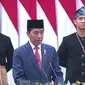 Presiden Joko Widodo (Jokowi) menghadiri Pidato Kenegaraan Presiden RI Tentang RAPBN Tahun Anggaran 2024 Beserta Nota Keuangan di Gedung MPR DPR, Jakarta.