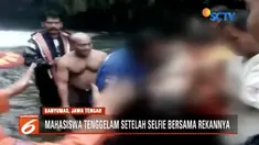 Seorang mahasiswa di Purwokerto tewas tenggelam usai selfie bersama teman di Curug Bayan.