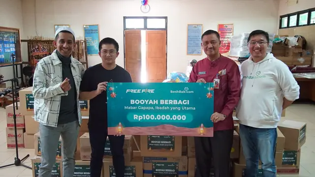 Garena Free Fire dan jutaan Survivors menyalurkan donasi Rp 100 Juta ke Panti Sosial Bina Daksa Budi Bhakti 2 (Garena)