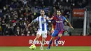 Hingga wasit meniup peluit akhir pertandingan tidak ada lagi gol tercipta. Barcelona menutup laga dengan kemenangan tipis 1-0. (AP/Joan Monfort)