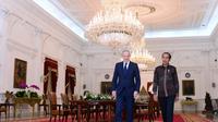 Presiden Jokowi menerima Dewan Penasihat Ibu Kota Nusantara (IKN) Tony Blair di Istana Merdeka Jakarta, Rabu (19/10/2022). (Foto: Biro Pers Sekretariat Presiden)