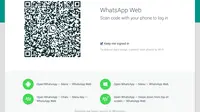 Pengguna diharuskan mengakses situs resmi web.whatsapp.com dan melanjutkan proses dengan memindai QR Code yang tersedia di ponsel.