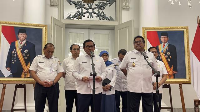 Gubernur DKI Jakarta Pramono Anung mengumumkan penetapan Upah Minimum Provinsi (UMP) tahun 2026 di Jakarta.