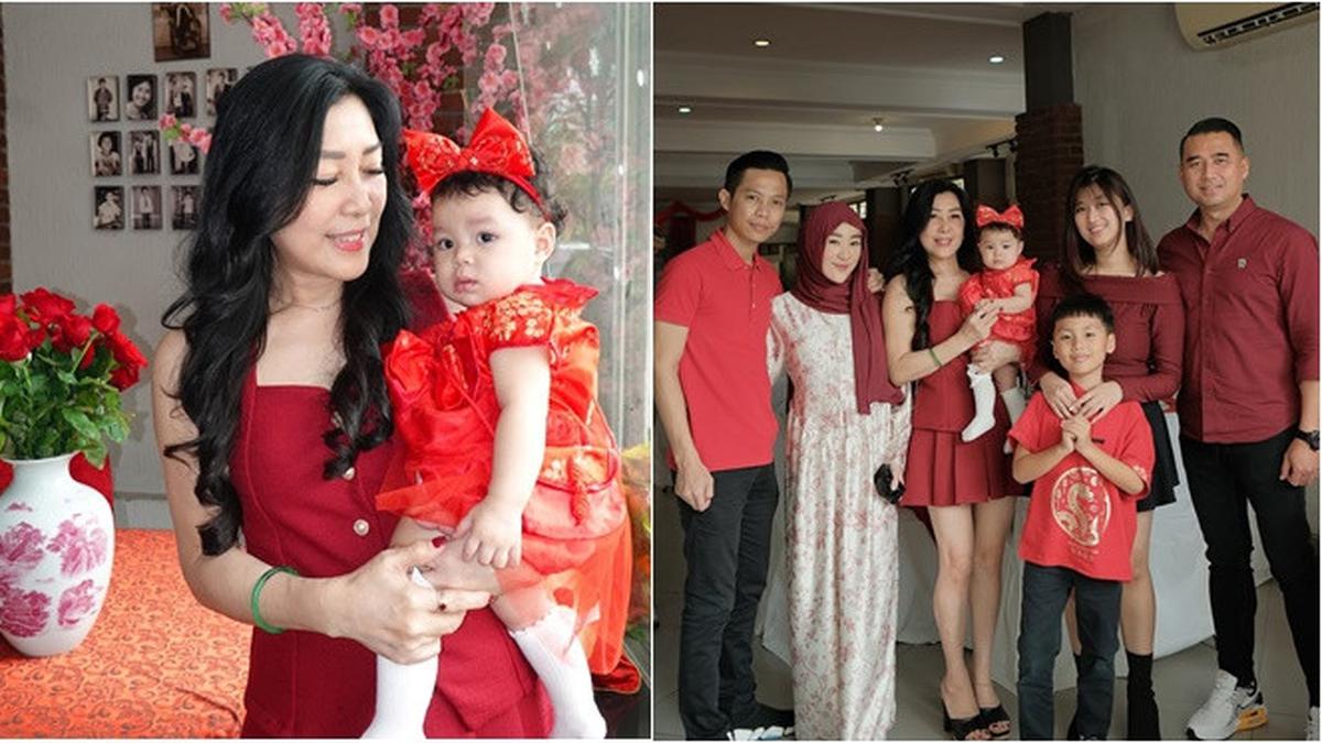 6 Potret Julie Tan Ibunda Larissa Chou Rayakan Imlek, Awet Muda Gendong Cucu