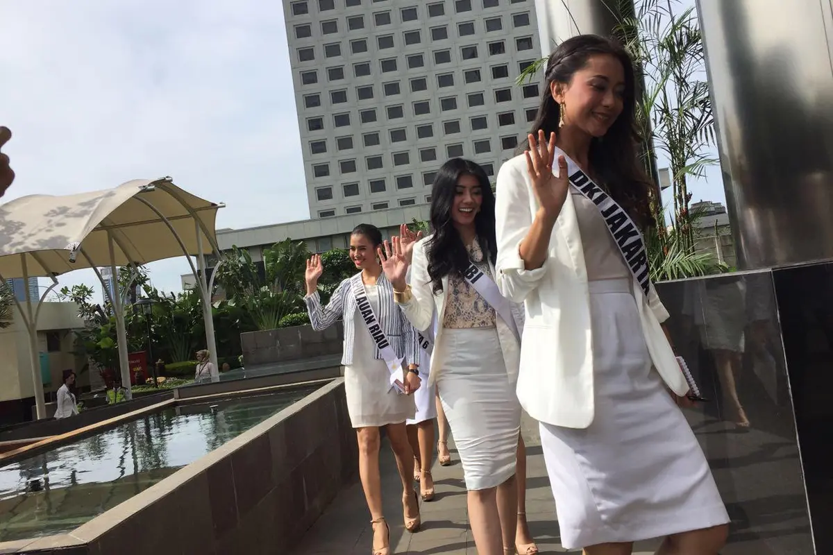 Finalis Putri Indonesia menyambangi Gedung KPK