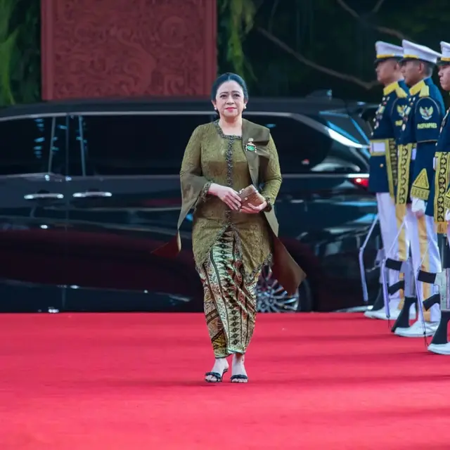 Puan Maharani Tampil Memikat Berkebaya Hijau Olive di Sidang Tahunan MPR 2026