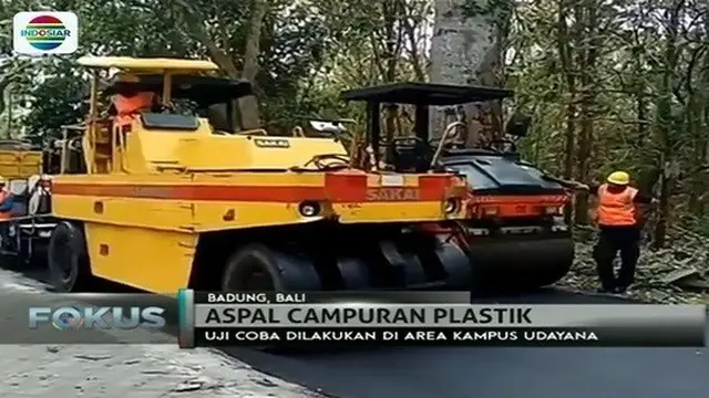 Kementerian PUPR lakukan uji coba campuran sampah plastik dengan aspal. Apa hasilnya?