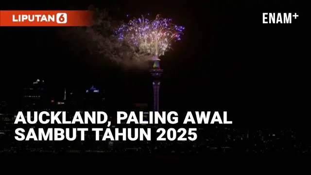 VIDEO: Kemeriahan Kota Auckland Sambut Tahun 2025