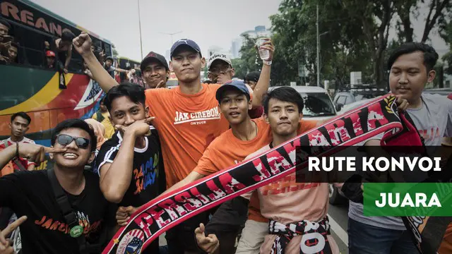VIDEO: Ini Rute Konvoi Juara Persija Jakarta
