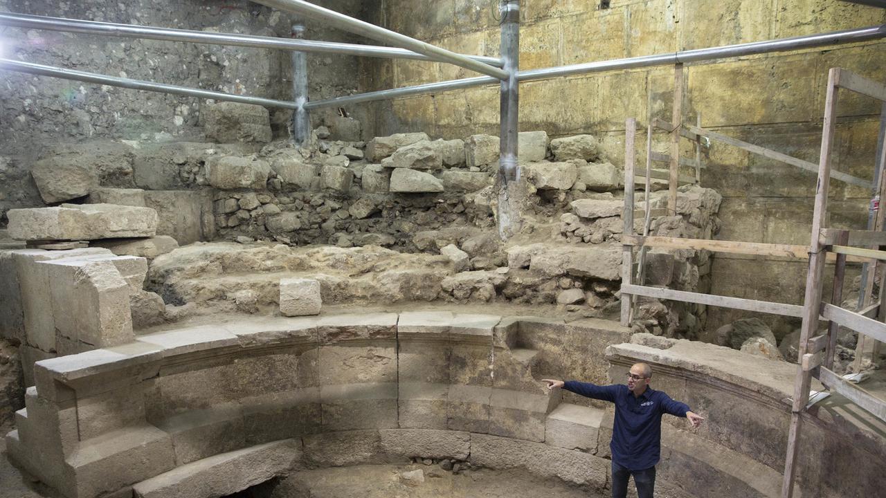 Teater Romawi di Yerusalem (AP Photo/Sebastian Scheiner)