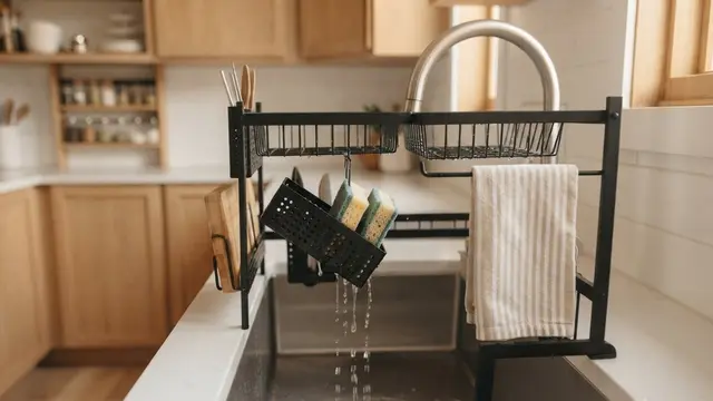 Cara Membuat Area Cuci Piring di Dapur Sempit agar Tidak Mudah Becek