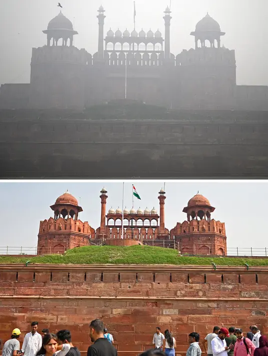 Pemerintah kota New Delhi, India, menghentikan aktivitas belajar tatap muka dan menutup seluruh sekolah dasar serta mengalihkan pembelajaran melalui kelas daring atau online. (Sajjad HUSSAIN/AFP)
