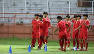 Para pemain Timnas Indonesia U-17 menggelar sesi latihan jelang duel melawan Vietnam U-17 pada lanjutan Piala AFF U-17 2026. (Bola.com/M. Iqbal Ichsan)