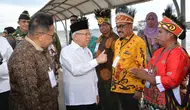 Wakil Presiden (Wapres) Ma’ruf Amin meluncurkan Rencana Induk Percepatan Pembangunan Papua (RIPPP) dan Sistem Informasi Percepatan Pembangunan Papua (SIPPP) di Sorong, Papua Barat Daya, Jumat (7/6/2024). (Foto: Setwapres).
