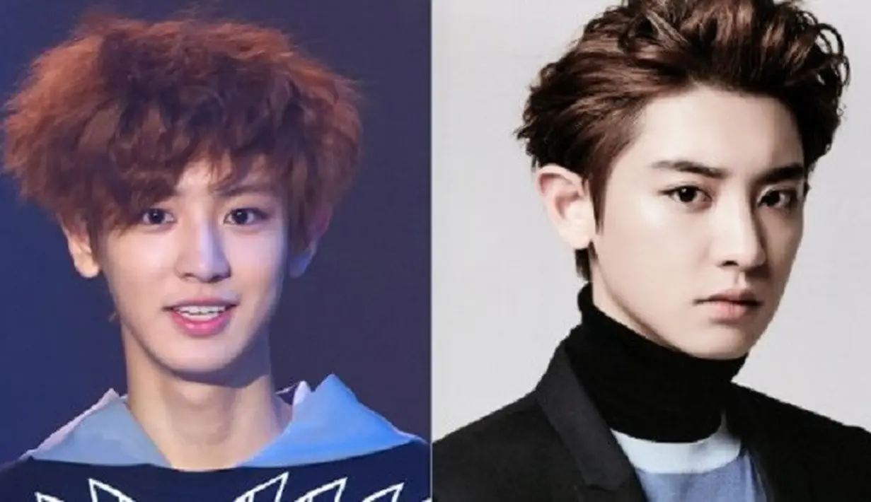 Ketika remaja, Chanyeol EXO punya model rambut yang aneh. Saat bertambah dewasa, Chanyeol berubah jadi cowok yang berwajah tampan memesona. (Foto: soompi.com)