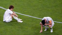 Tiga gol El Tri julukan Timnas Meksiko dicetak oleh Francisco Cordova  pada menit 13, Johan Vasquez 22, dan Ernesto Vega 58. (Foto: AP/Gregorio Borgia)