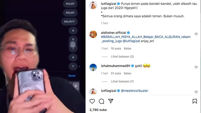 Lutfi Agizal Sindir Indra Kenz yang Pernah Meledeknya Perkara Kata Anjay pada 2020