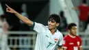 Di babak tambahan waktu, pemain Irak Ali Jasim berhasil menjebol gawang timnas Indonesia U-23 dan merubah skor menjadi 2-1. (Karim JAAFAR/AFP)