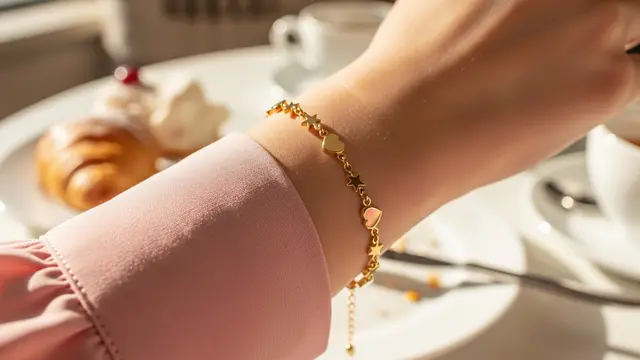 Gelang Emas dengan Charm Mini: Manis, Personal, dan Penuh Arti
