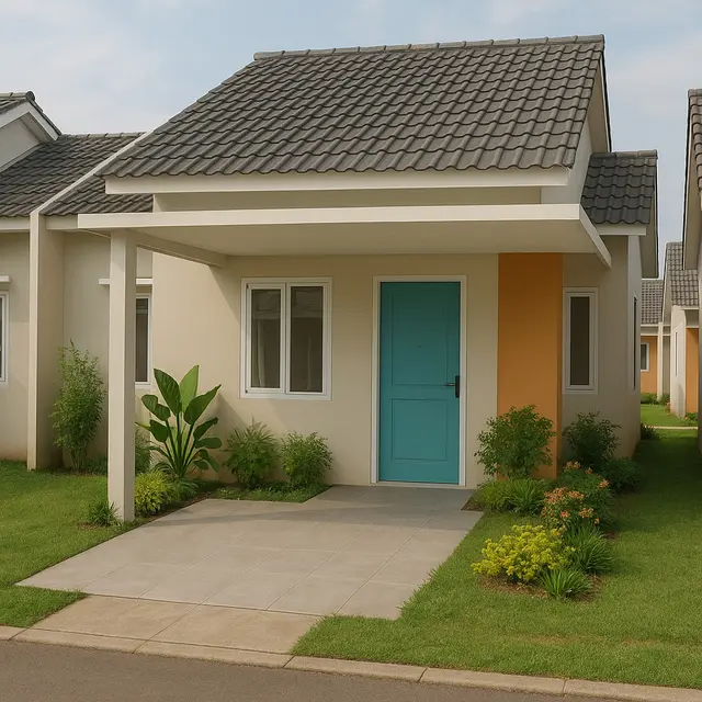 Rumah tanpa Pagar di Perumahan Subsidi