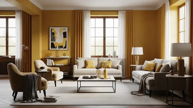 Warna Dinding Kuning Tuscan