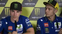 Valentino Rossi dan Maverick Vinales (AFP/Josep Lago)