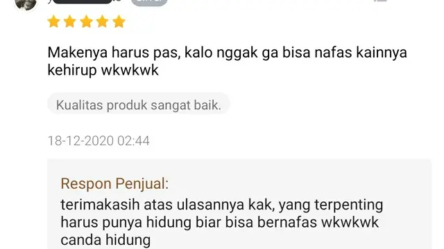10 Ulasan Kocak Pembeli Usai Beli Barang Online