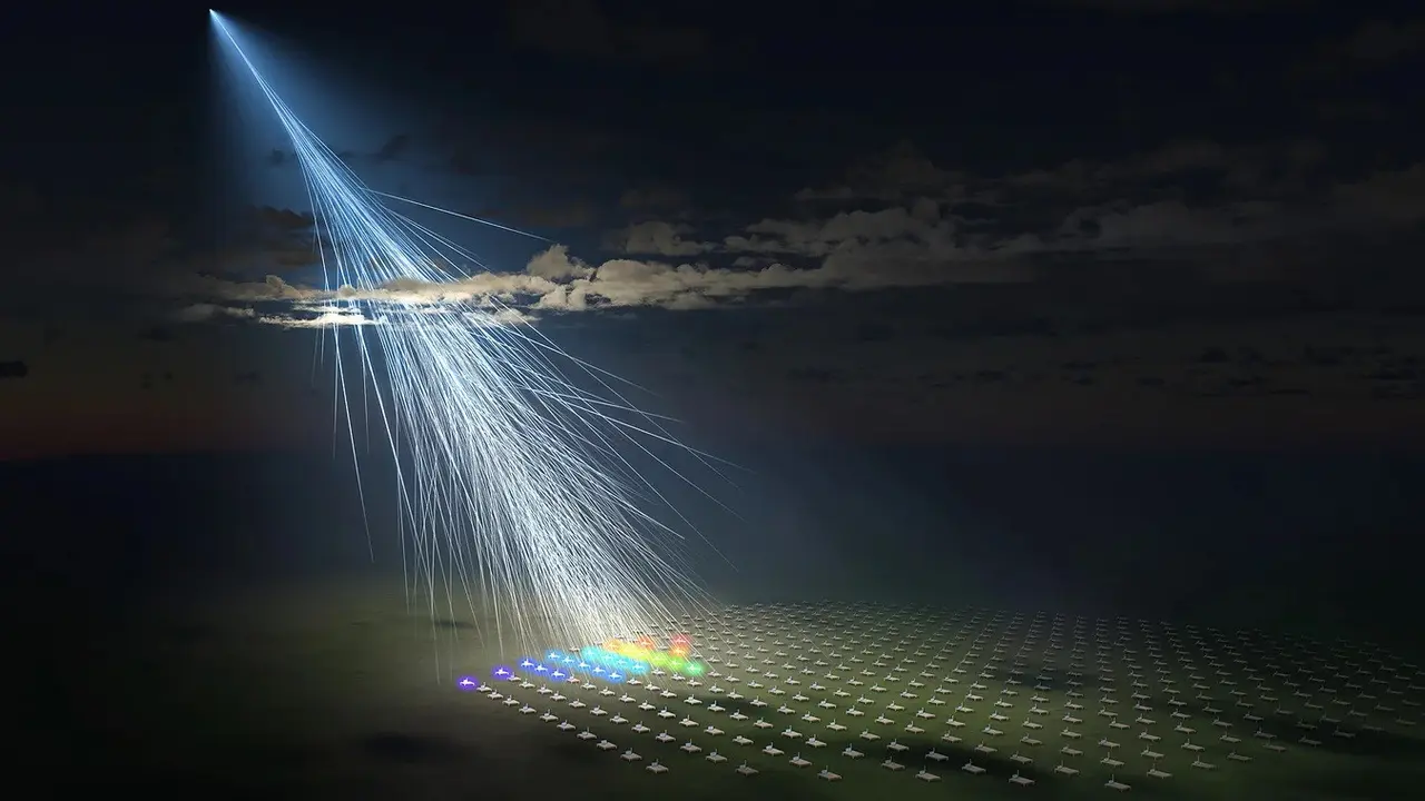 Partikel Amaterasu diperkirakan memiliki energi sebesar 244 EeV