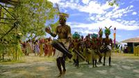 Pembukaan Festival Biak Munara Wampasi (BMW) ke-5 berlangsung meriah.