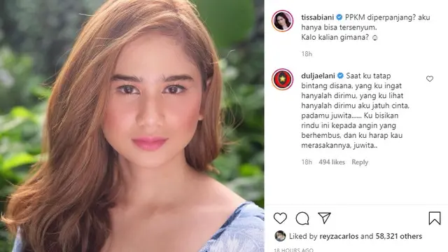Tissa Biani (Foto: Instagram/@tissabiani)