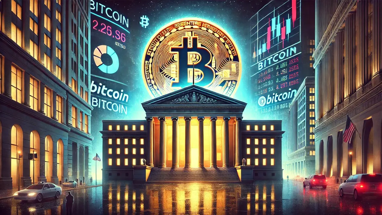 Ilustrasi cadangan strategis Bitcoin. (Foto by AI)