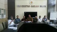 Para profesor UGM berbagi solusi untuk banjir Jakarta. (Liputan6.com/ Switzy Sabandar)