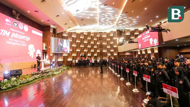 Foto: Siap Berlaga di Asian Games 2022, Tim Indonesia Resmi Dikukuhkan