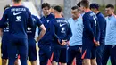 Pelatih, Zlatko Dalic masih memercayai Luka Modric sebagai kapten timnas Kroatia di Euro 2024. (GABRIEL BOUYS/AFP)