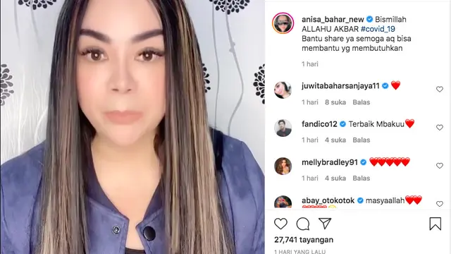 Anisa Bahar Lelang Rumah Seharga Rp 4 Miliar untuk Bantu Pasien Covid-19