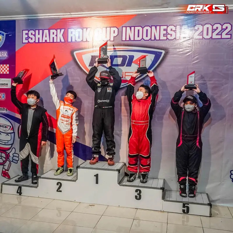 Abyan Aqila Kembali Naik Podium di Kejurnas Gokart E shark Rok Cup 2022