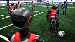 Pertandingan final tersebut berlangsung di Beijing pada hari Minggu (17/08/2025), bersamaan dengan cabang olahraga lari 1.500 meter, 400 meter, estafet 4x100 meter, dan lari gawang 100 meter. (AFP/Pedro Pardo)