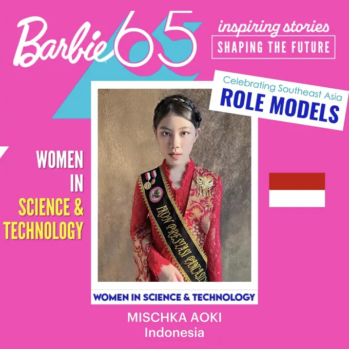 Selamat! Mischka Aoki Terpilih jadi Barbie Role Models Se-Asia Tenggara