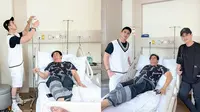 Momen Verrell Bramasta dan Athalla Naufal temani Ivan Fadilla di rumah sakit (sumber: Instagram/bramastavrl)