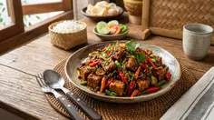 Resep Tempe Mercon Pedas Nampol, Bumbu Berlimpah Bikin Nagih