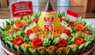 Cara Menghias Tumpeng Sederhana tapi Cantik untuk Meriahkan Kemerdekaan 17 Agustus 1945 HUT RI Ke-81