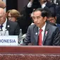 Presiden RI Joko Widodo saat menghadiri upacara pembukaan KTT G20 di Hangzhou, Tiongkok (4/9). Jokowi akan menjadi pembicara utama sesi 2 dalam Konferensi Tingkat Tinggi (KTT) G20. (Setpres/Bey Machmudin)
