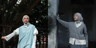 Sebagai penyanyi, Feby Putri kerap andalkan layering style di hampir setiap tampilannya. Terlihat estetik di mata anak skena, berikut inspirasi busana layering ala Feby Putri [@fbyputrinc]