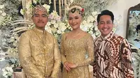 Irfan Hakim bersama Kaesang Pangarep dan Erina Gudono. (Foto: Dok. Instagram @irfanhakim75)